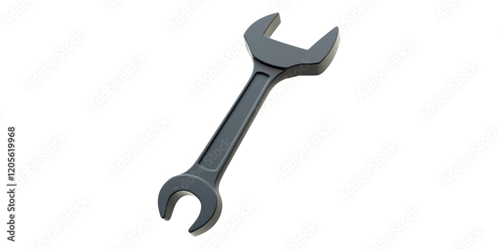 Metal wrench tool isolated on transparent background Metal wrench tool isolated on transparent background