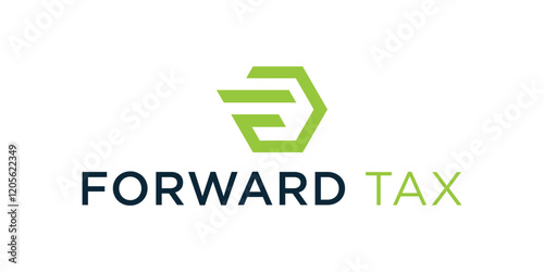 Free Download The logo of the letter F is a simple hexagon. template, icon, creative, vector logo, illustration - GFXLoad