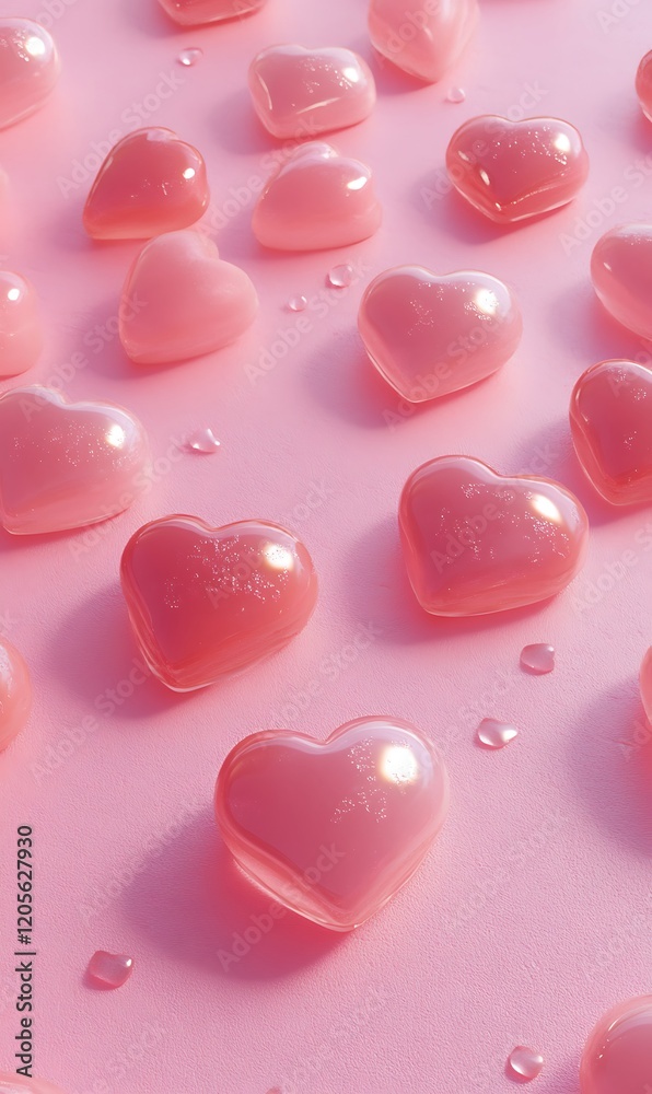 a pile of pink hearts a pile of pink hearts