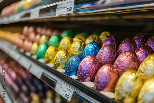 easter eggs in the market