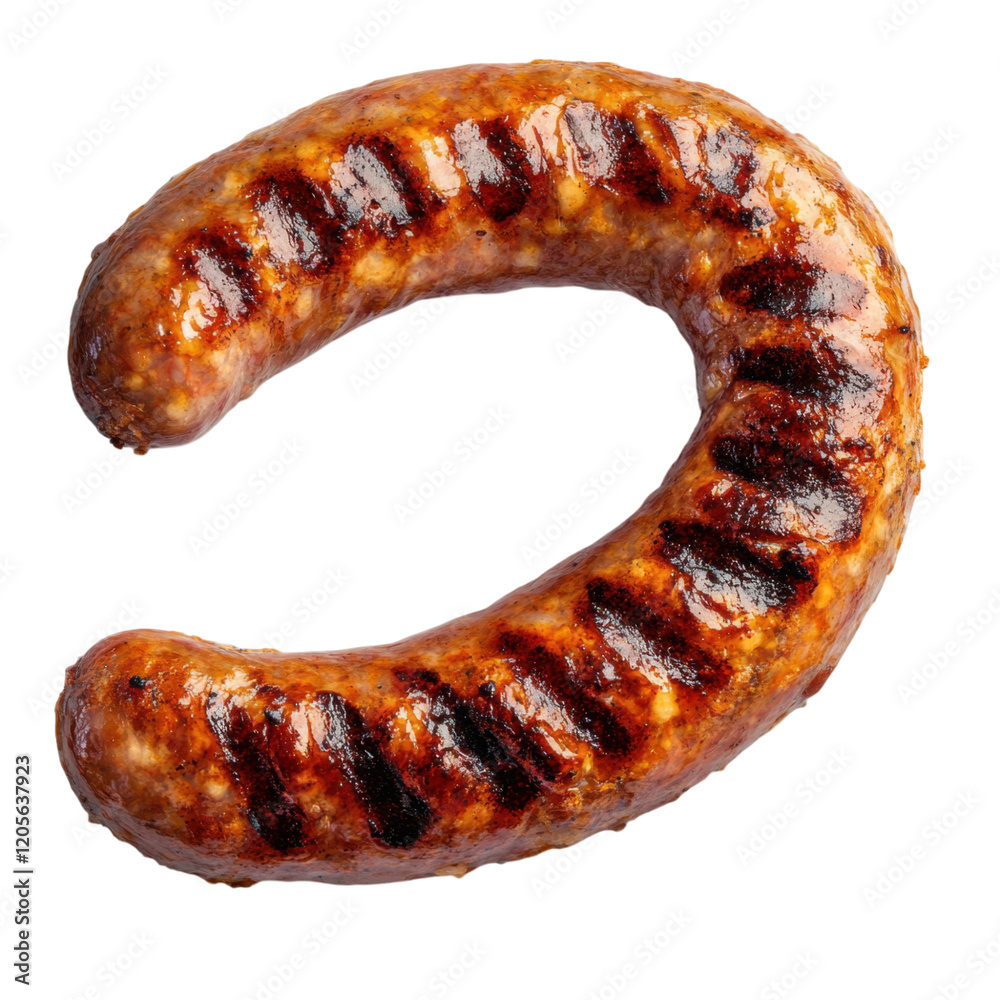 Fried Sausage Isolated on a Transparent Background Fried Sausage Isolated on a Transparent Background