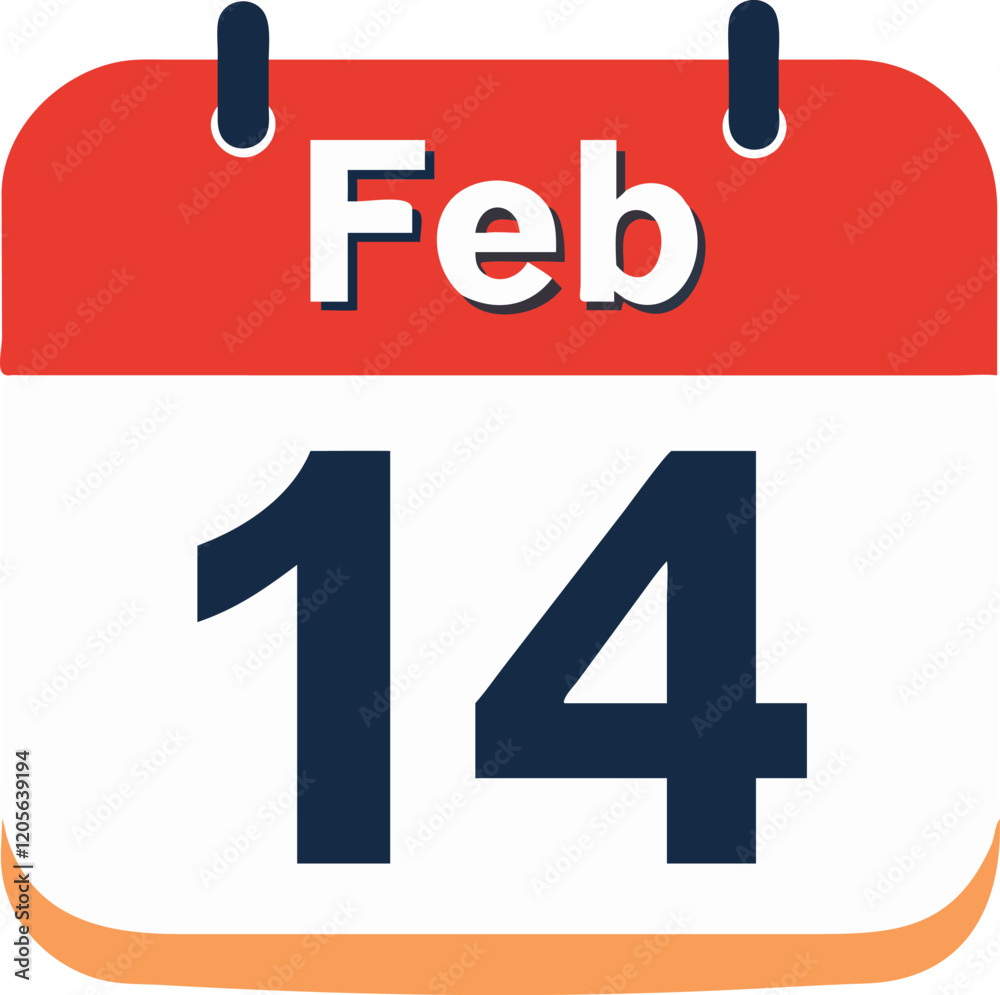 Valentine's day calendar icon Valentine's day calendar icon