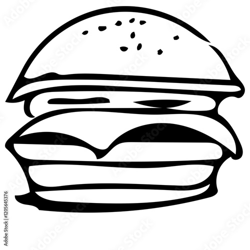 burger with cheese and meat plus sauce and vegetables, so yummy