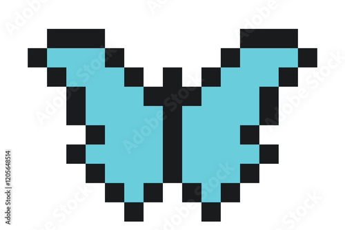 pixel butterfly 8bit icon