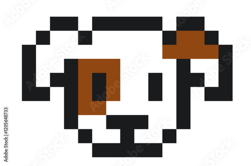pixel puppy dog 8bit icon