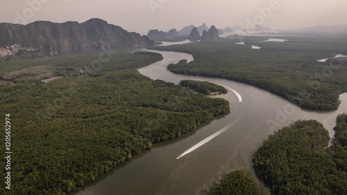 view of the Phang Nga Bay, Thailand photo