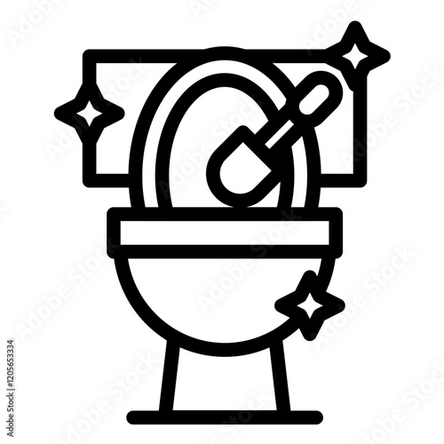 Cleaning Toilet Icon