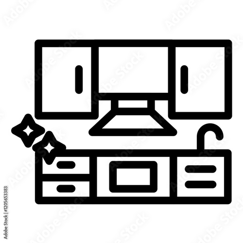 Cleaning Countertops Icon