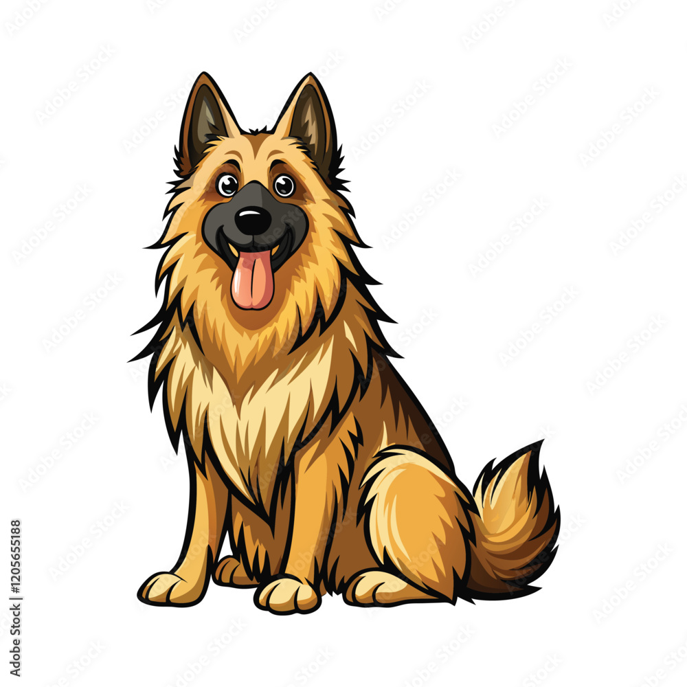 Fototapeta premium Belgian Shepherd friendly 