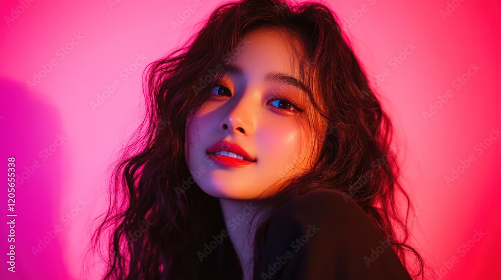 Neon Dreams: A Portrait of Youthful Radiance Neon Dreams: A Portrait of Youthful Radiance