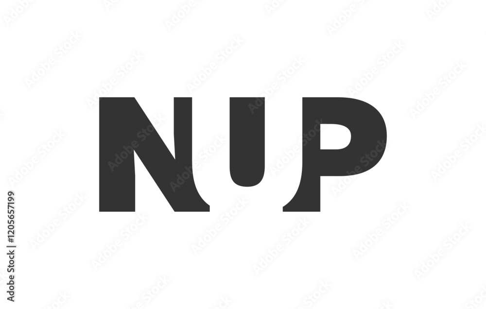 NUP logo design. Initial letter N U P bold font style for tech startups, consulting, corporate branding. Creative company name, headlines typography identity, trendy logotype. NUP logo design. Initial letter N U P bold font style for tech startups, consulting, corporate branding. Creative company name, headlines typography identity, trendy logotype.