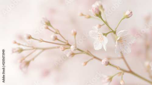 soft pink beige wallpaper background with soft pink flowers