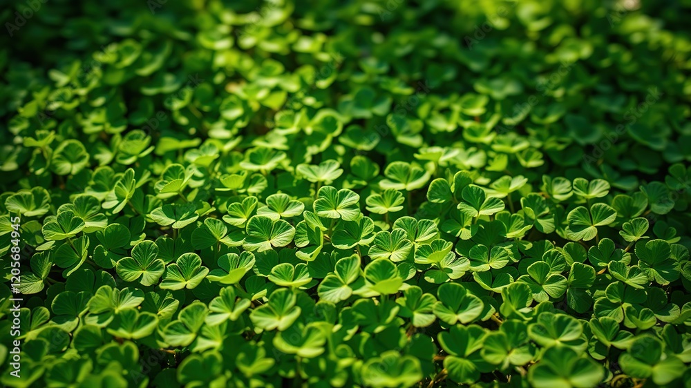 Lush Clover Field - Vibrant Green Meadow AI Art, High Resolution Lush Clover Field - Vibrant Green Meadow AI Art, High Resolution
