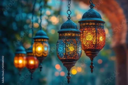 Colorful Lanterns Illuminat...