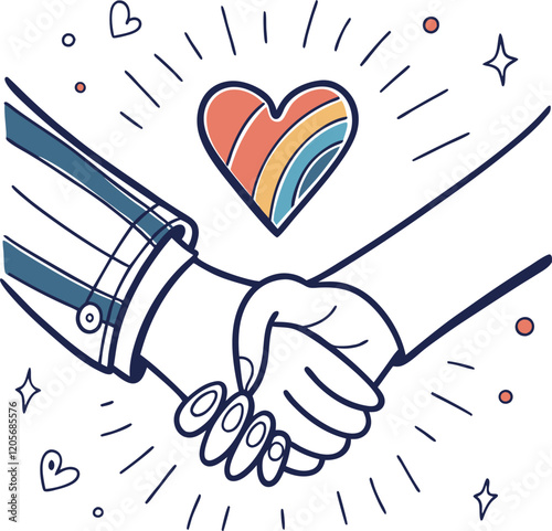 hand holding a heart