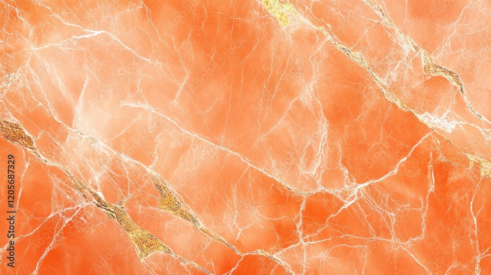 Soft orange marble texture with flowing veins of gold, creating a luxurious and elegant surface pattern Soft orange marble texture with flowing veins of gold, creating a luxurious and elegant surface pattern