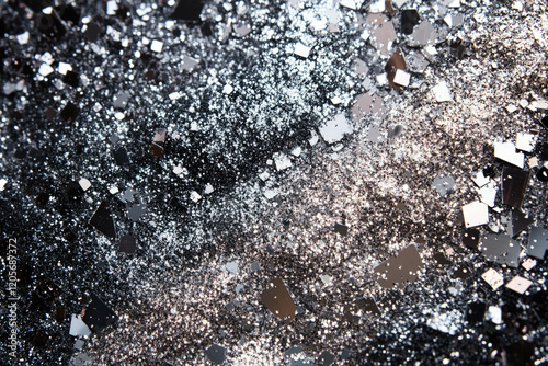Silver Glitter Background