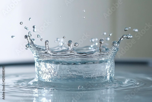 Water Splash On White Backg...