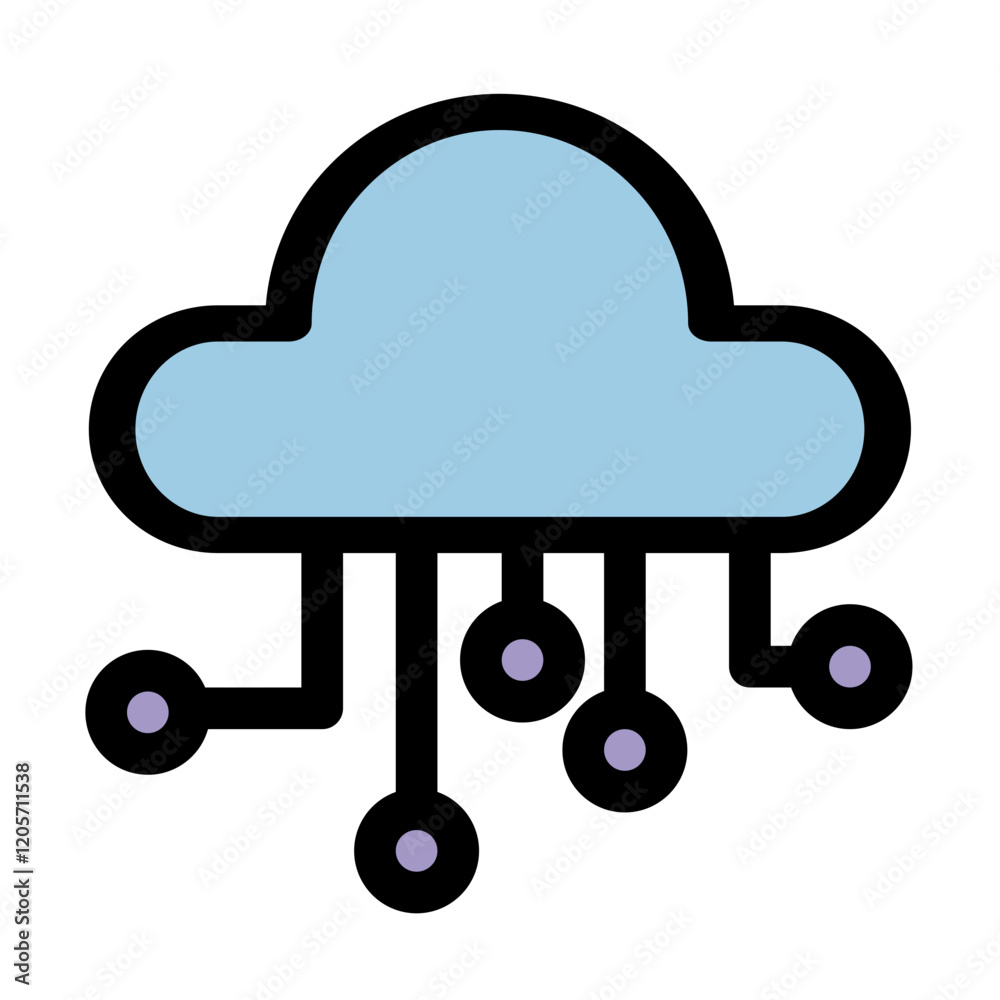 Cloud computing symbol - Cloud computing, cloud infrastructure, technology and network icon. Cloud computing symbol - Cloud computing, cloud infrastructure, technology and network icon.