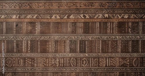 African inspired mud cloth design with distressed texture, background, textile, pattern