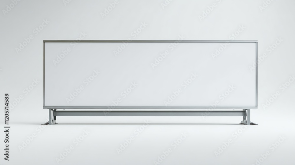 Blank billboard mockup, studio, white background, advertising Blank billboard mockup, studio, white background, advertising