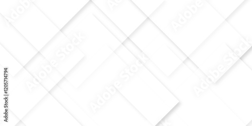 Modern white and gray technology concept diamond triangle geometric line background, white abstract design background,  with faint geometric lines featuring intersecting patterns.