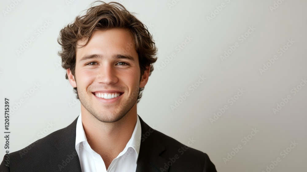 Portrait of a Confident and Handsome Man in a Suit Portrait of a Confident and Handsome Man in a Suit
