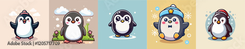 Penguin vector set
