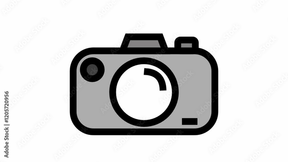 Compact Camera - clean and modern Photography and videography icon. Compact Camera - clean and modern Photography and videography icon.