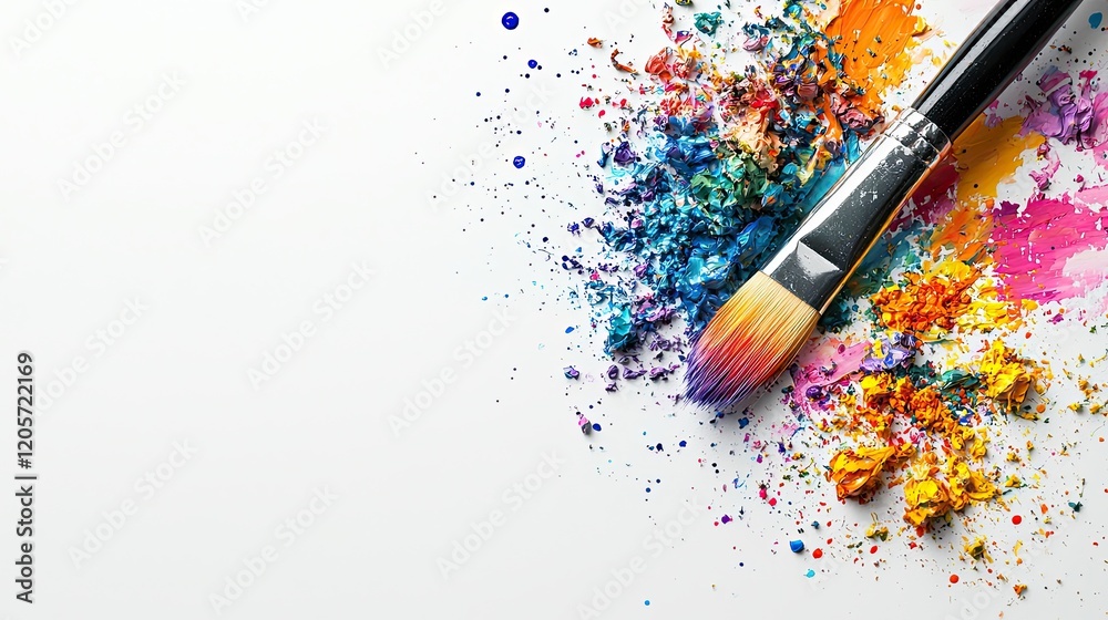 Fototapeta premium Painting colors splash studio art creative