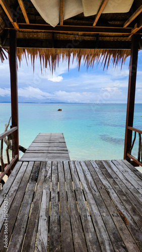 Amazing beach landscape. Thailand seascape view. Horizon with sea and sky. Summer vacation in luxury resort, vacation holiday island concept