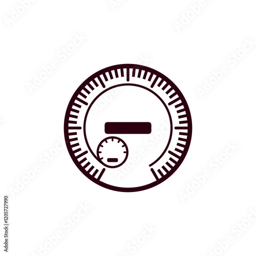 Dial indicator icon vector simple design