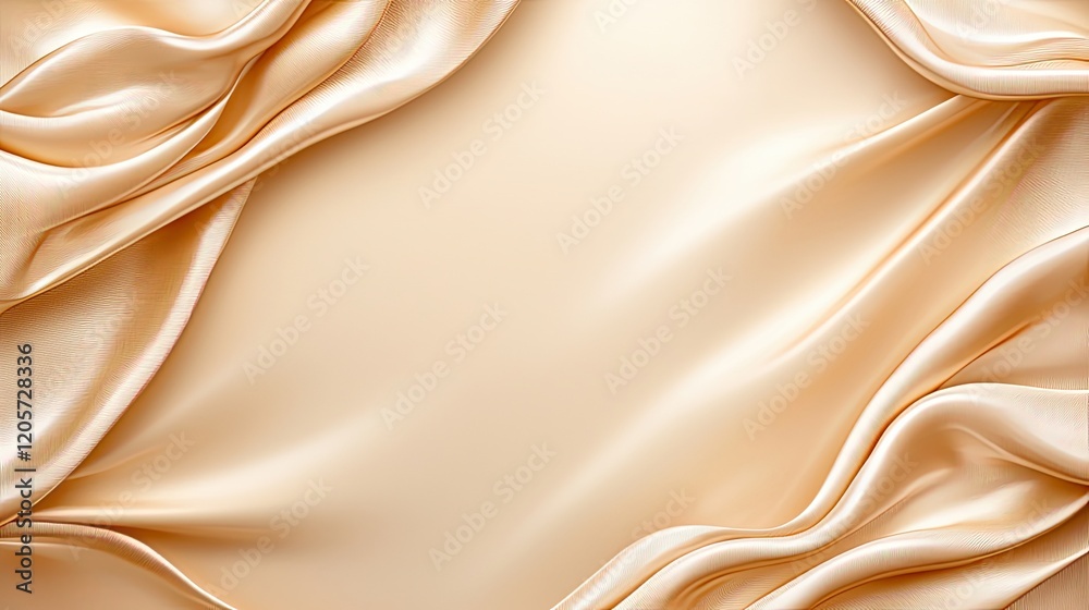 Fototapeta premium Silky fabric flow studio textile calm close-up