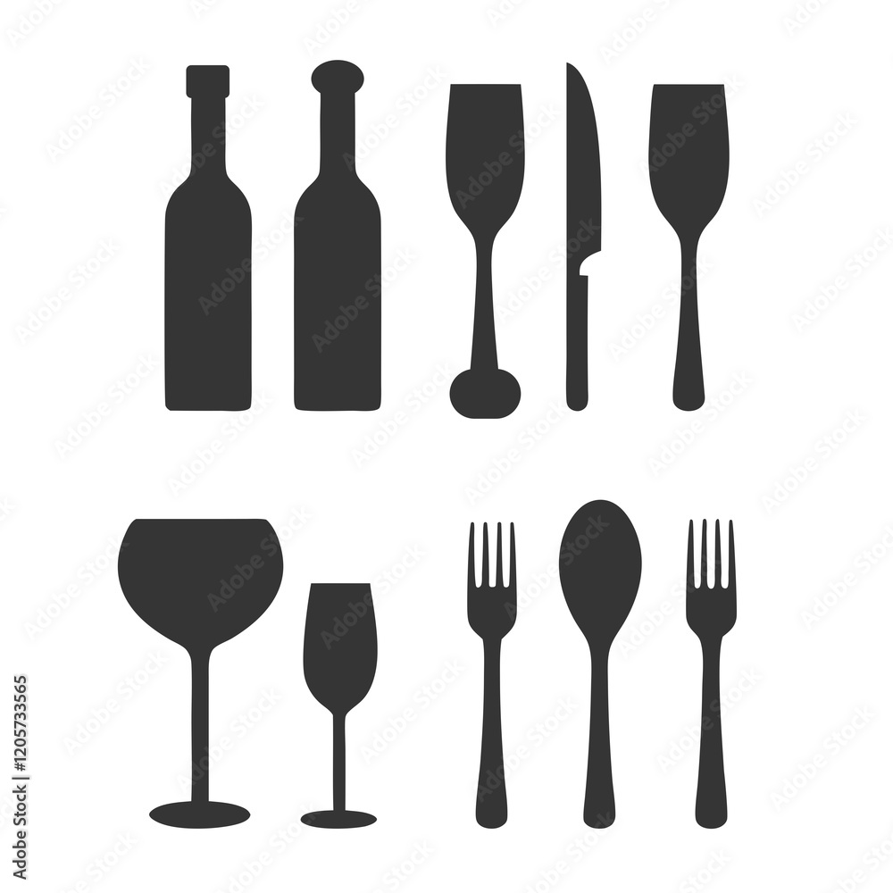 Minimalist Kitchen Tools Pack Vector. Minimalist Kitchen Tools Pack Vector.