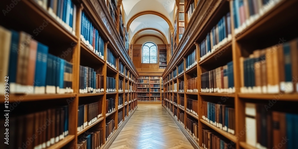 A historic library with ornate architecture and rows of books, symbolizing knowledge, history, and culture. Ideal for education, literature, and heritage-themed projects. A historic library with ornate architecture and rows of books, symbolizing knowledge, history, and culture. Ideal for education, literature, and heritage-themed projects.