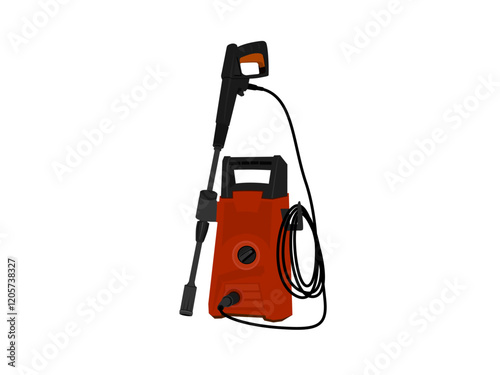 High pressure water sprayer on white background.