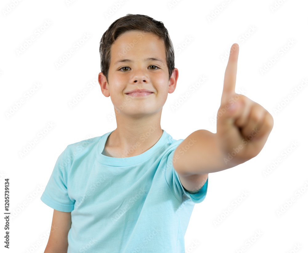 Cheerful smiling little boy standing and showing index up smiling little boy standing over transparent background and showing index up. PNG transparent. Cheerful smiling little boy standing and showing index up smiling little boy standing over transparent background and showing index up. PNG transparent.
