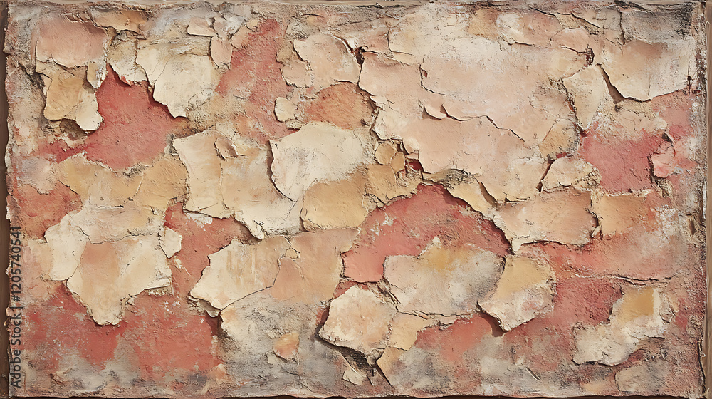 Fototapeta premium Chipped paint texture art studio image abstract close-up visuals for creative projects