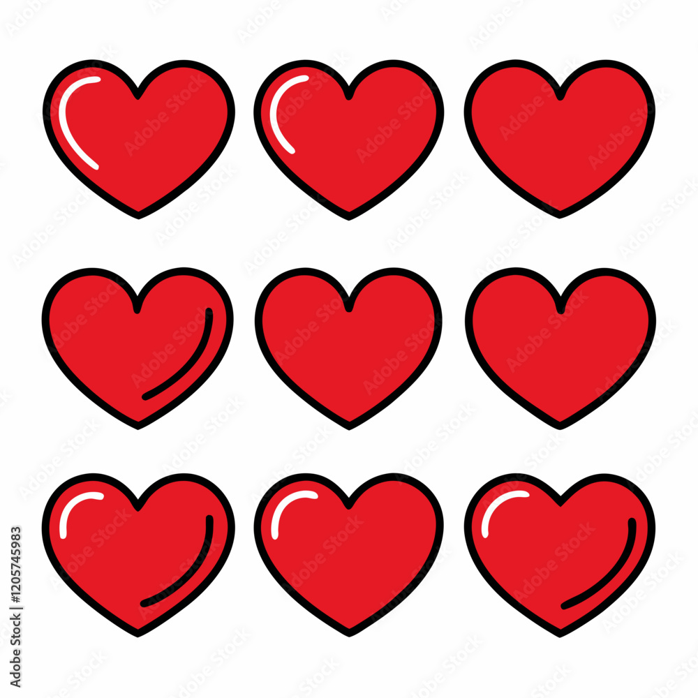 Valentine's day icon set Valentine's day icon set