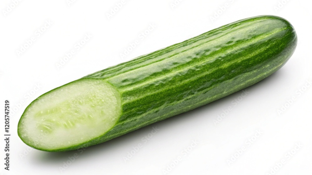 cucumber on white background cucumber on white background