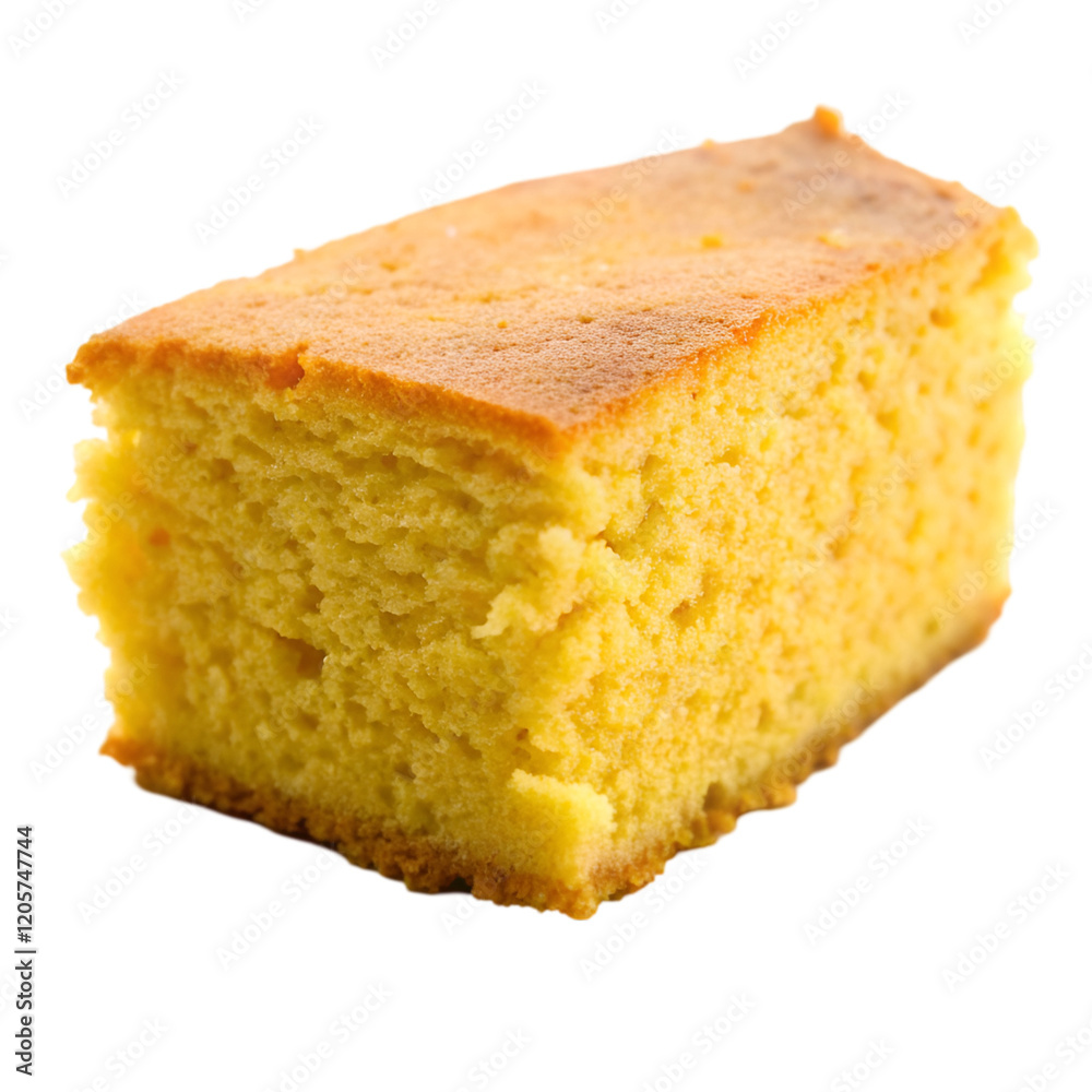 Corn bread isolated on transparent background Corn bread isolated on transparent background