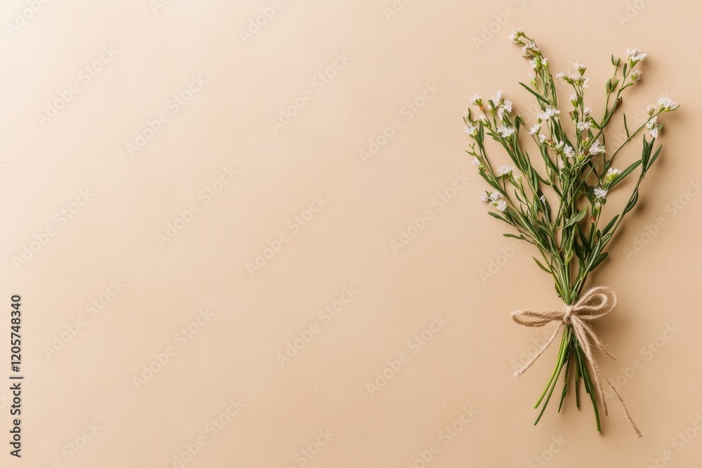 Minimalist Spring Gesture Wildflower Bouquet on Textured Beige - National Good Samaritan Day and Earth Day Marketing for Sustainable Brand Communication Minimalist Spring Gesture Wildflower Bouquet on Textured Beige - National Good Samaritan Day and Earth Day Marketing for Sustainable Brand Communication