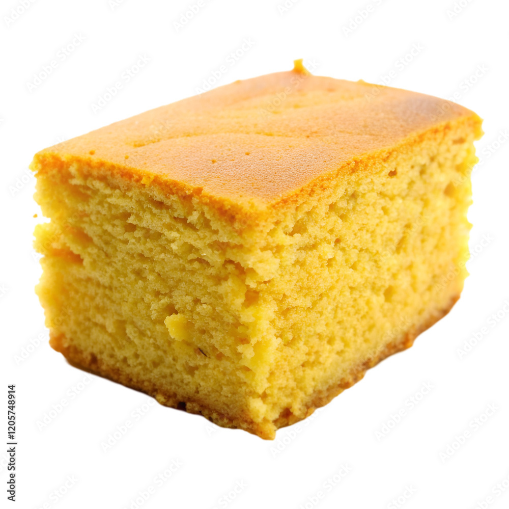 Corn bread isolated on transparent background Corn bread isolated on transparent background