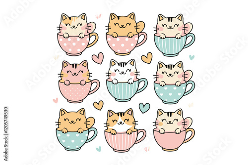 Cup of Cuddles Best Friends Forever vector