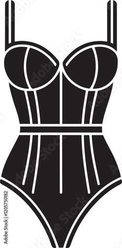 Bodysuit Silhouette Vector