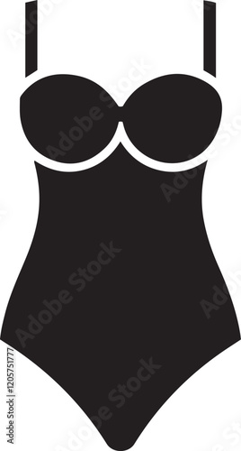 Bodysuit Silhouette Vector