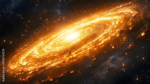 A bright yellow star in the sky