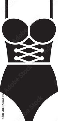 Bodysuit Silhouette Vector