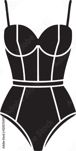 Bodysuit Silhouette Vector