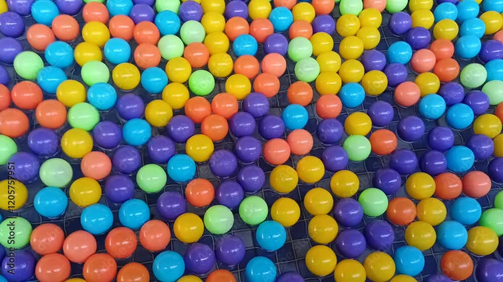 collection of colored balls in the children's swimming pool, concept of birthdays and fun days collection of colored balls in the children's swimming pool, concept of birthdays and fun days